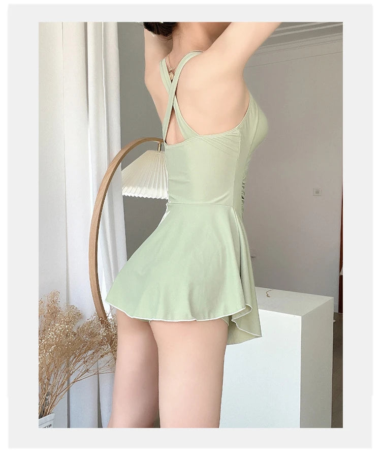 Bikini Élégance Florale - Maillot de Bain Taille Haute & Col Licou